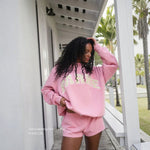 Pink with Cream Letters