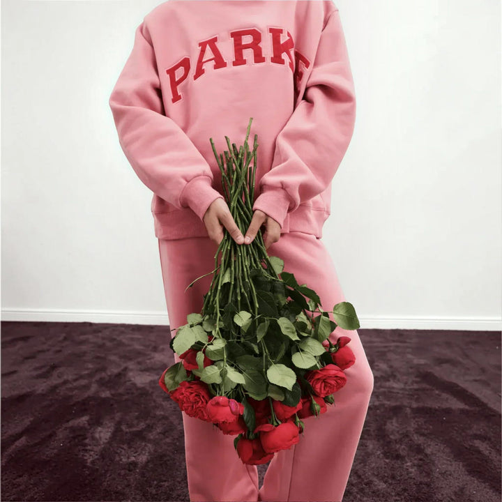 Comfortable women's relaxed fit varsity pullover, great for everyday loungewear.