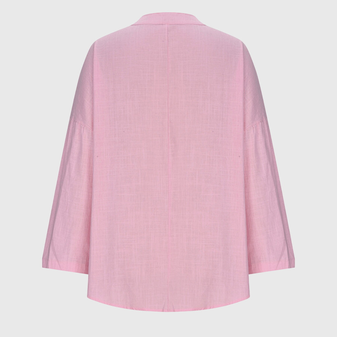 Women's fashion long sleeve top, lightweight & comfortable for casual daily wear. Perfect for spring/summer.