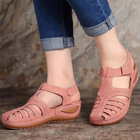Stylish women's Roman sandals, orthopedic arch support, perfect for casual everyday wear & comfort.