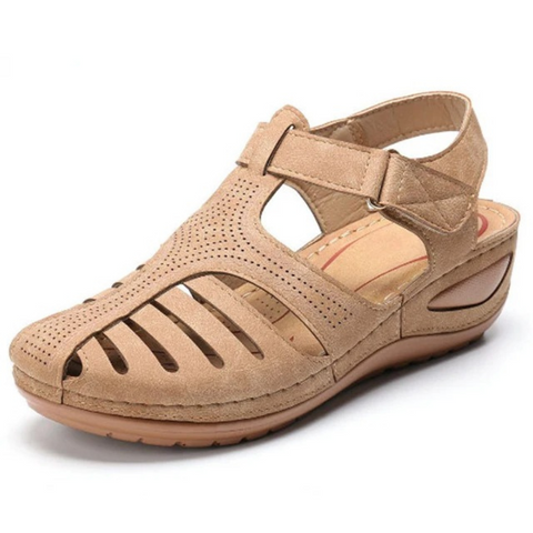 Enjoy summer with women's Roman orthopedic sandals, adjustable straps provide excellent arch support.