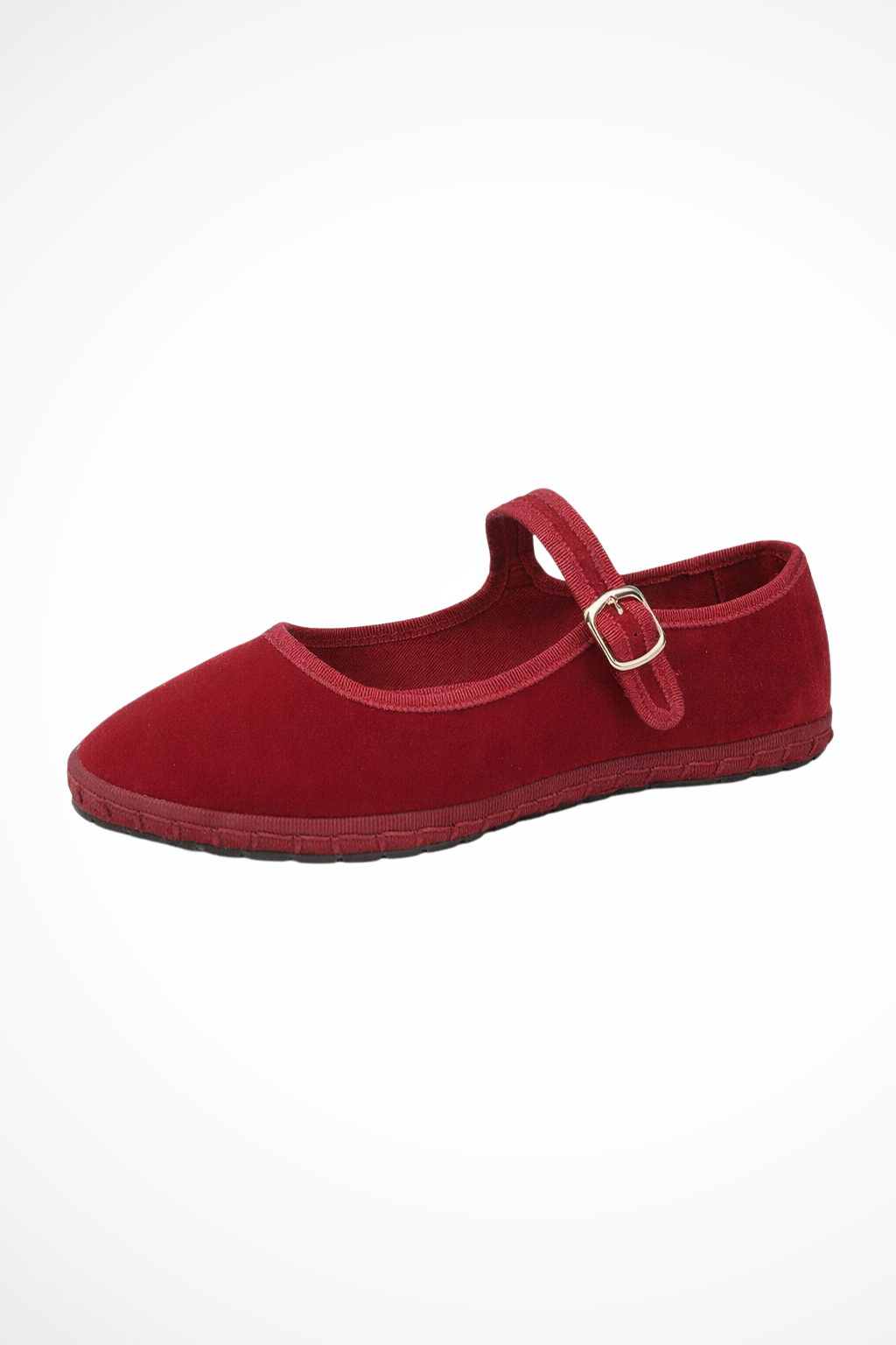 Women's round toe Mary Jane ballet flats with buckle strap for everyday comfort & classic style.