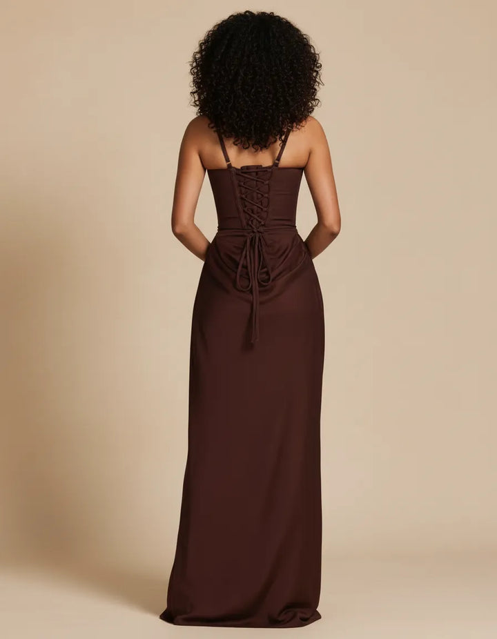 Flattering women's formal midi dress with sculpted detail. Perfect for party wear & day to night elegance.