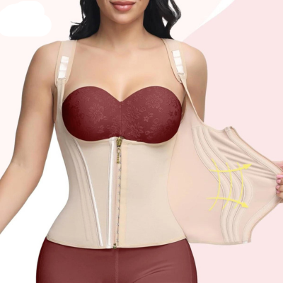 Women's seamless body shaper for comfortable, everyday shaping support. Invisible under clothing.