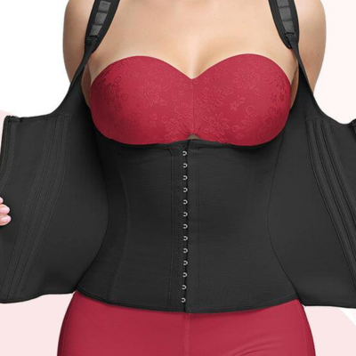 Comfortable women's seamless body shaper, offering gentle shaping & smoothing support for everyday wear.