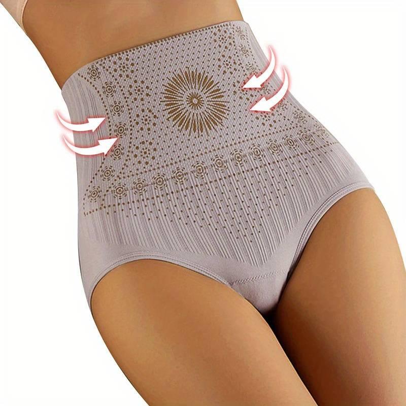 Women's seamless high-waist tummy control shapewear underwear for a slimming silhouette.
