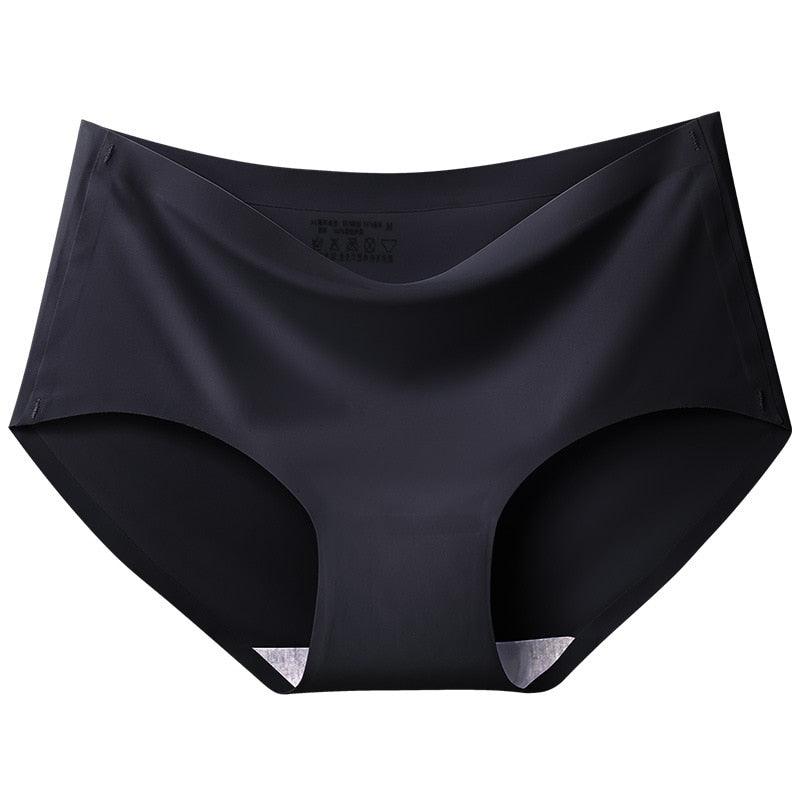 Women's seamless silky briefs 5-pack, comfortable underwear offering a smooth invisible fit.