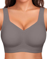 Seamless full coverage bra for women, wireless support & ultimate comfort.