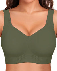 Everyday women's bra: wireless, seamless, full coverage, smoothing design.