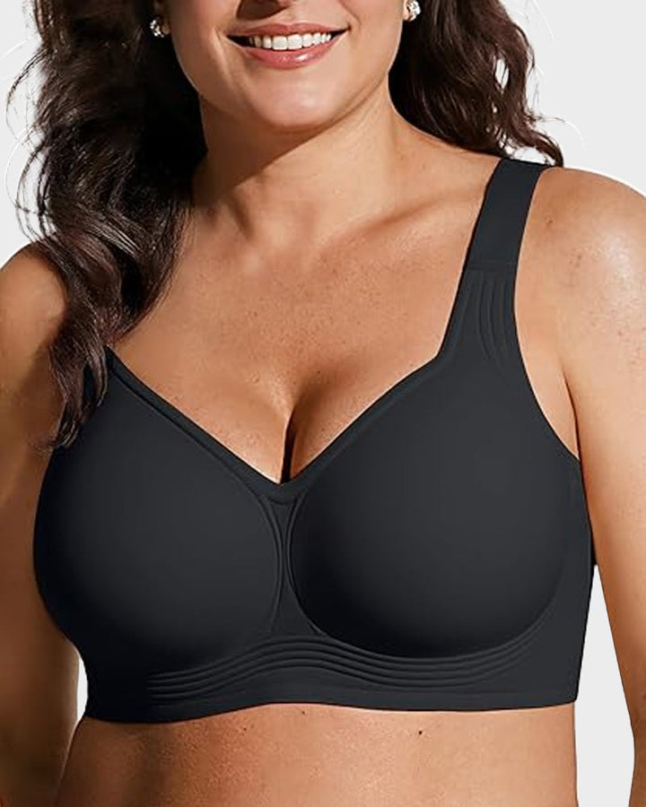 Adjustable seamless wireless bra for women, full coverage & ultimate comfort.