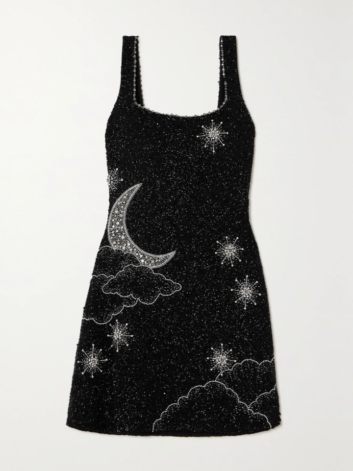 Stylish women's sequin mini split dress, designed for dazzling girls' night out, parties, and evening events.