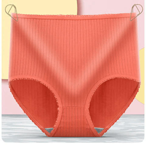 Modern design silk-cotton leakproof underwear set for women, offering comfortable protection.