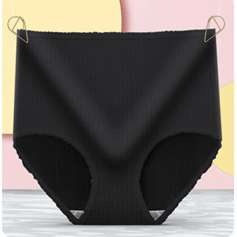 Three pairs of comfortable, breathable women's leakproof underwear for all-day protection.