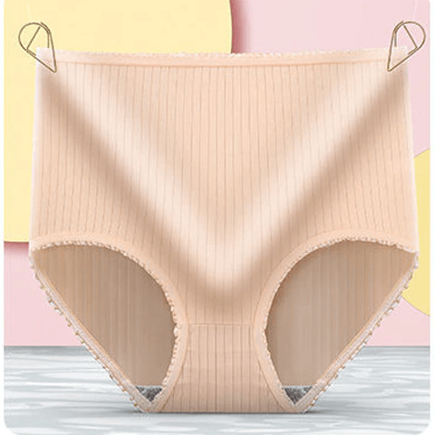 Ultimate comfort with this breathable silk-cotton leakproof underwear trio for women.