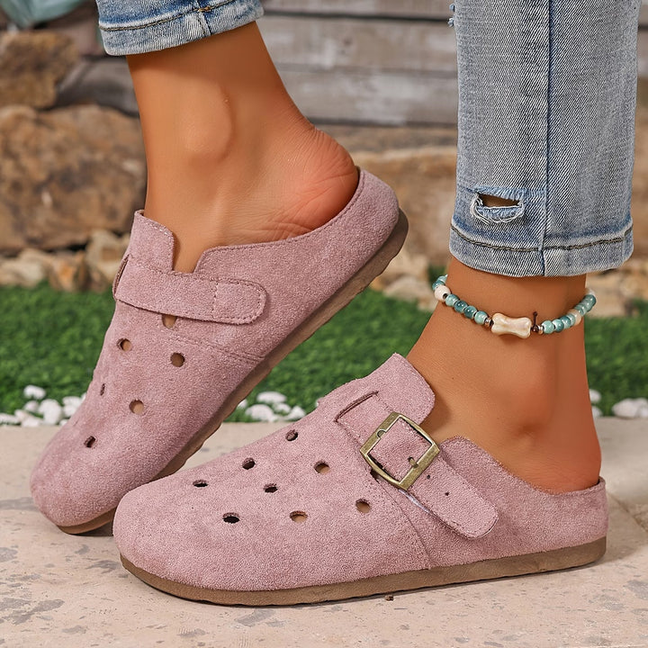 Easy-wear women's comfort clogs, perfect slip-on shoes for garden or everyday casual footwear.
