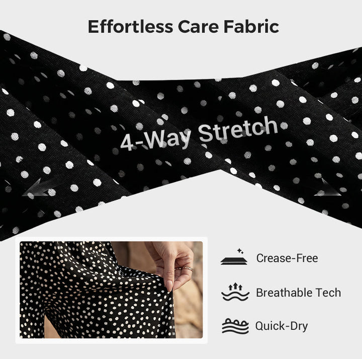 Versatile smocked high waist wide leg trousers for women, great for any casual look.