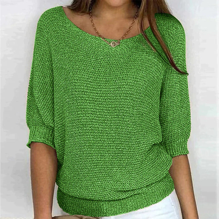 Everyday women's solid oversize sweater, a cozy long sleeve top for versatile fall and winter outfits.