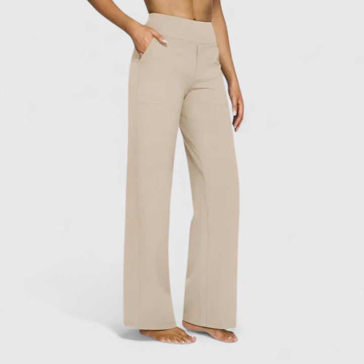 Versatile sophisticated women's trousers with pockets, offering comfort and style for any occasion.