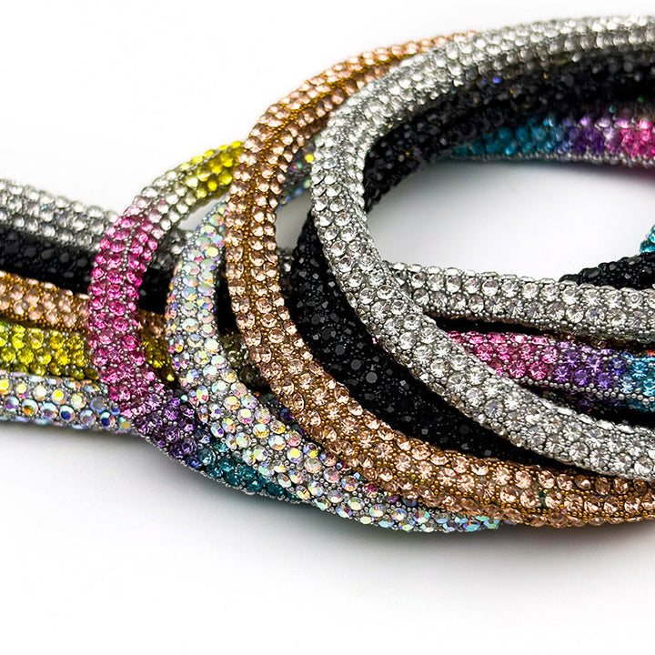 Stylish women's crystal accessory rope, perfect for adding sparkle to any outfit.