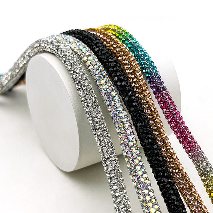 Elegant crystal decorative rope, a versatile women's fashion accessory for glam styling.