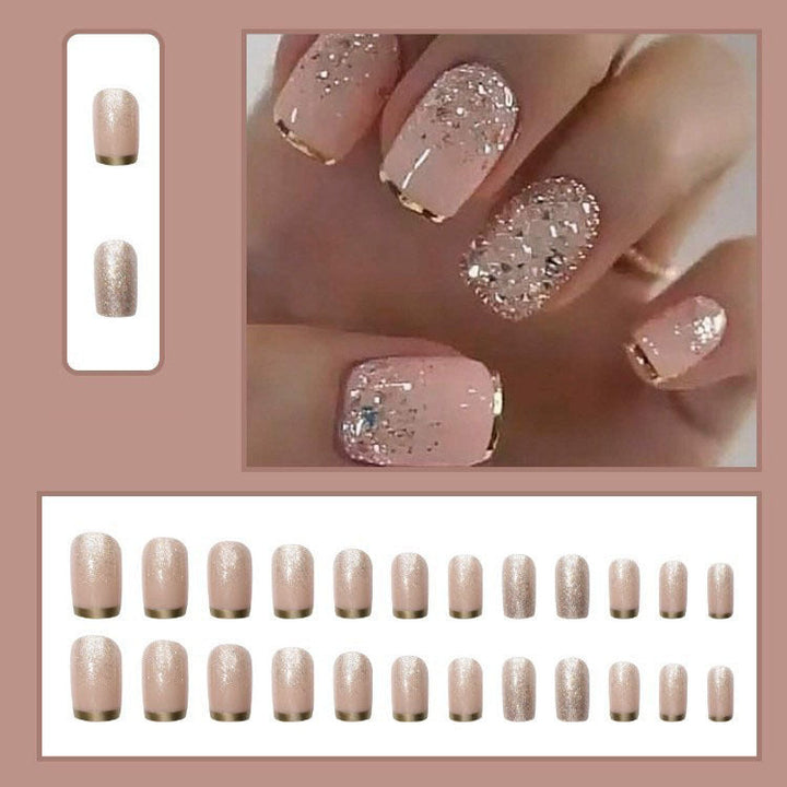 DIY women's nail art kit for unique, creative manicure designs with sparkling glitter, matte, and metallic finishes.
