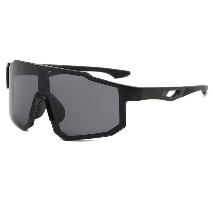 Professional women's cycling glasses, black, with strong UV protection and multiple interchangeable lenses.
