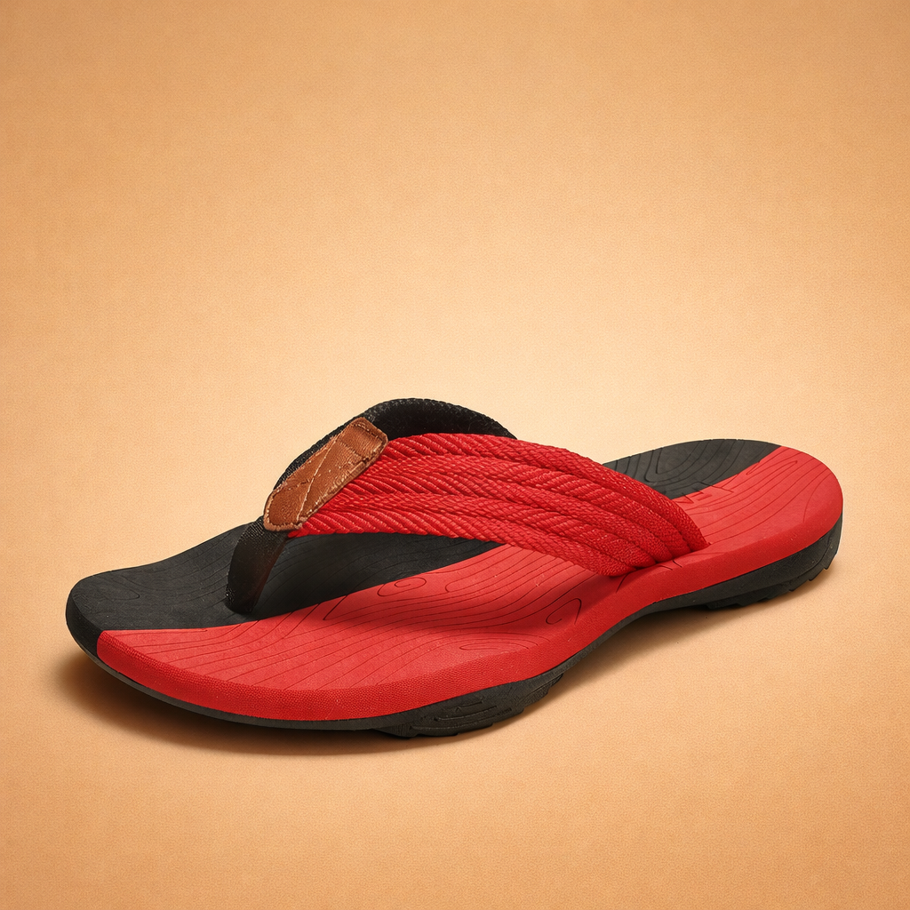 Lightweight women's sporty flip-flops. Casual summer sandals with comfortable toe strap for active women.