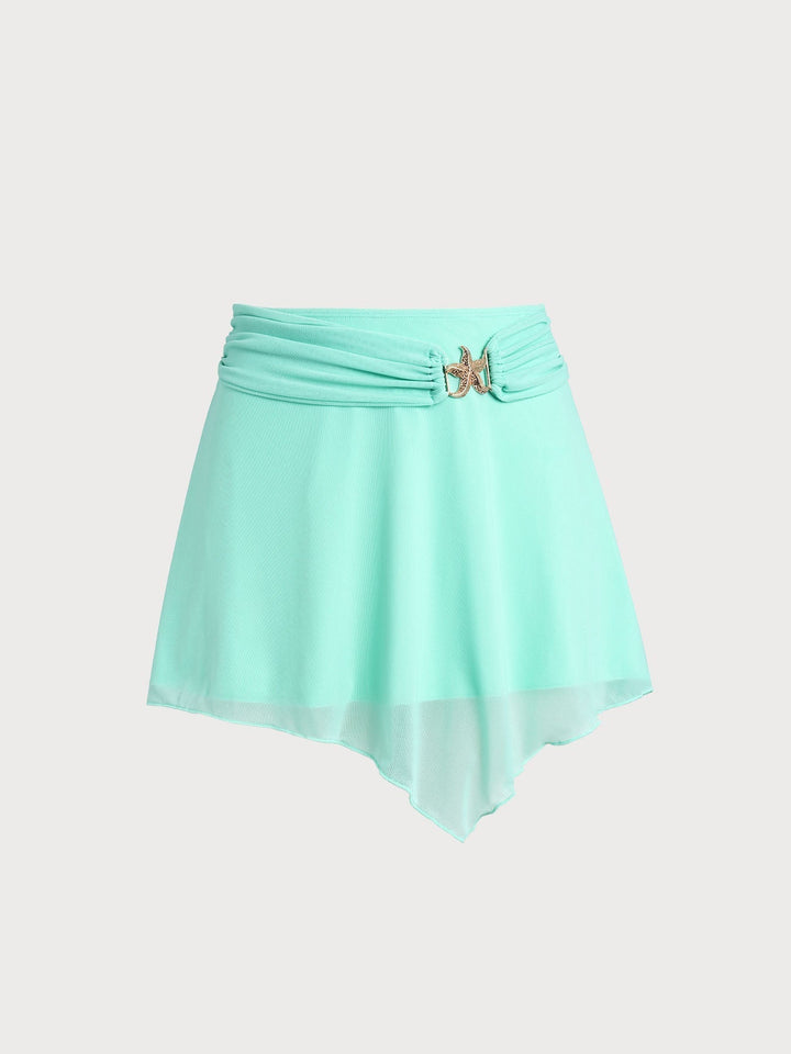Enjoy summer in this starry off-white flowy skirt, your perfect beach & vacation companion.