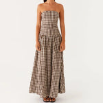 Brown Checkered