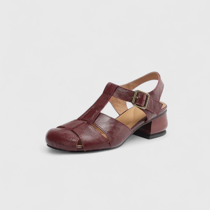 Elegant women's strappy summer sandals, block heel, square toe. Perfect for day to night fashion.