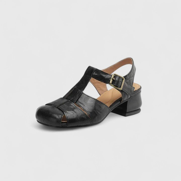 Versatile women's strappy block heel sandals, square toe design. Comfortable & elegant summer footwear.