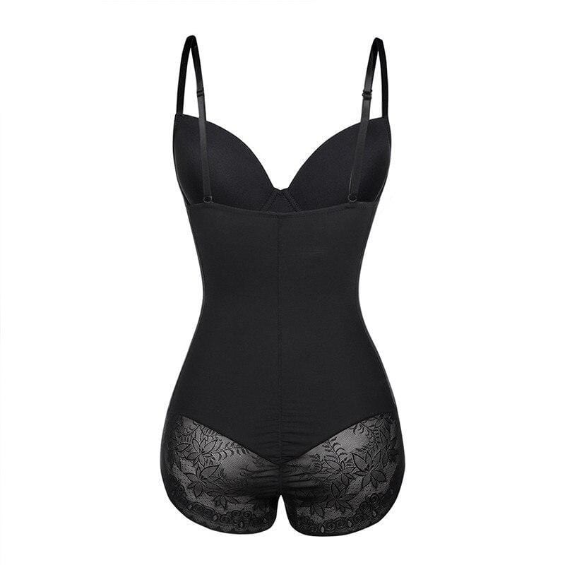 Women's body sculpting shapewear bodysuit. Full coverage, strong compression for a sleek, confident silhouette.