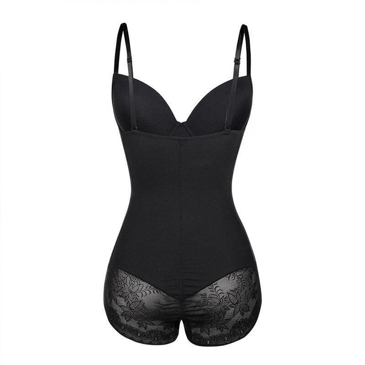 Women's body sculpting shapewear bodysuit. Full coverage, strong compression for a sleek, confident silhouette.