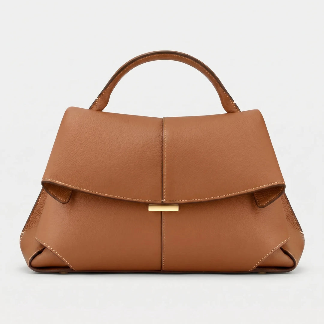Versatile structured top handle handbag for women, essential for a chic, minimalist, and polished look.