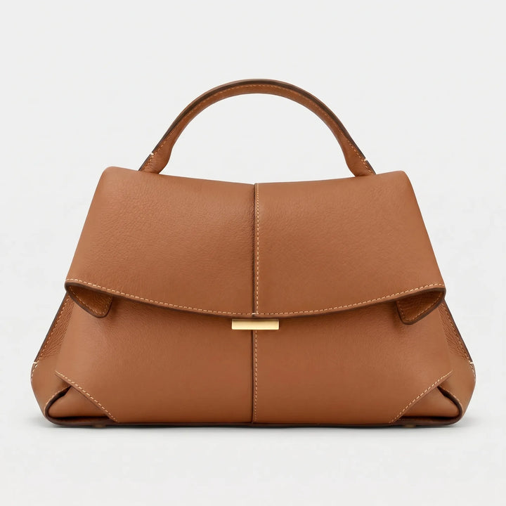 Versatile structured top handle handbag for women, essential for a chic, minimalist, and polished look.