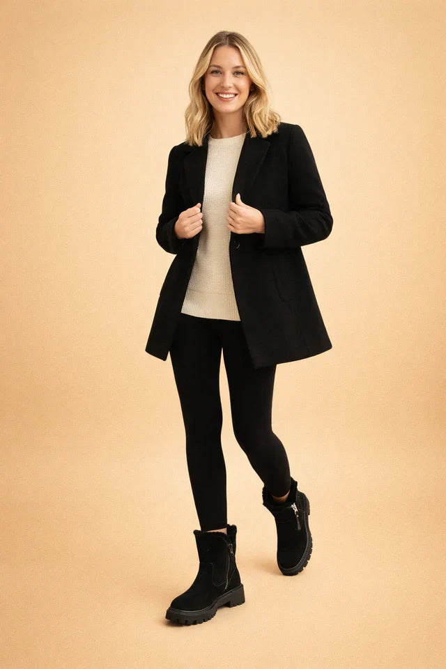 Comfortable women's stylish ankle boots with a practical zipper & grippy sole for secure everyday wear.