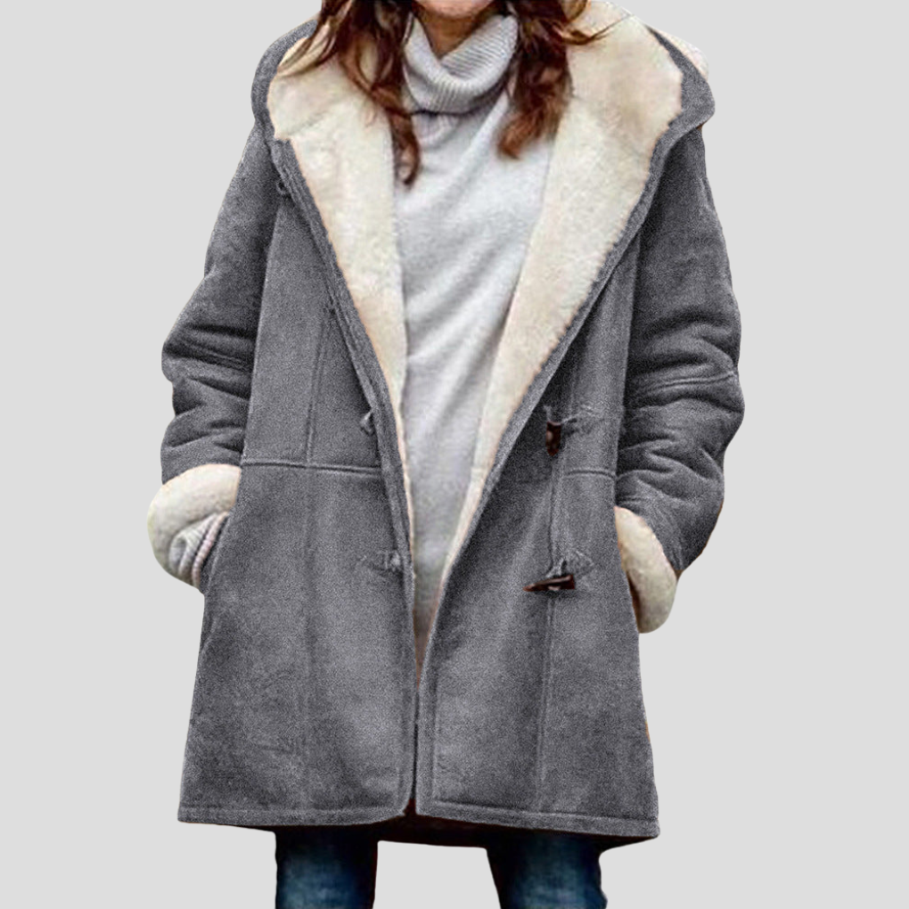 Comfortable brown everyday jacket for women, stylish and versatile fall-spring outerwear for daily use.
