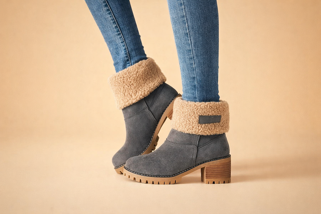 Comfortable women's outdoor winter boots, stylish mid-calf snow protection for casual cold weather.