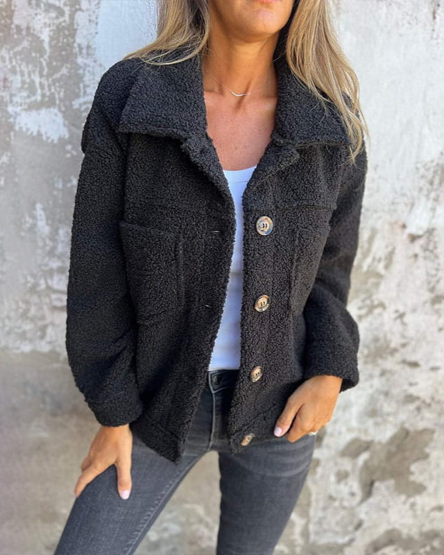 Pink women's cosy everyday jacket, a stylish and comfortable transitional outerwear piece for ladies.