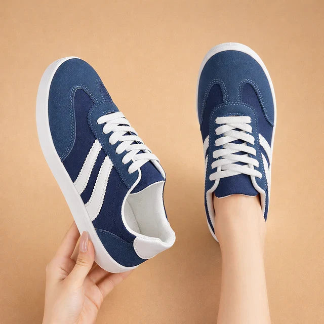 Chic women's lace-up sneakers, casual footwear for an active lifestyle.