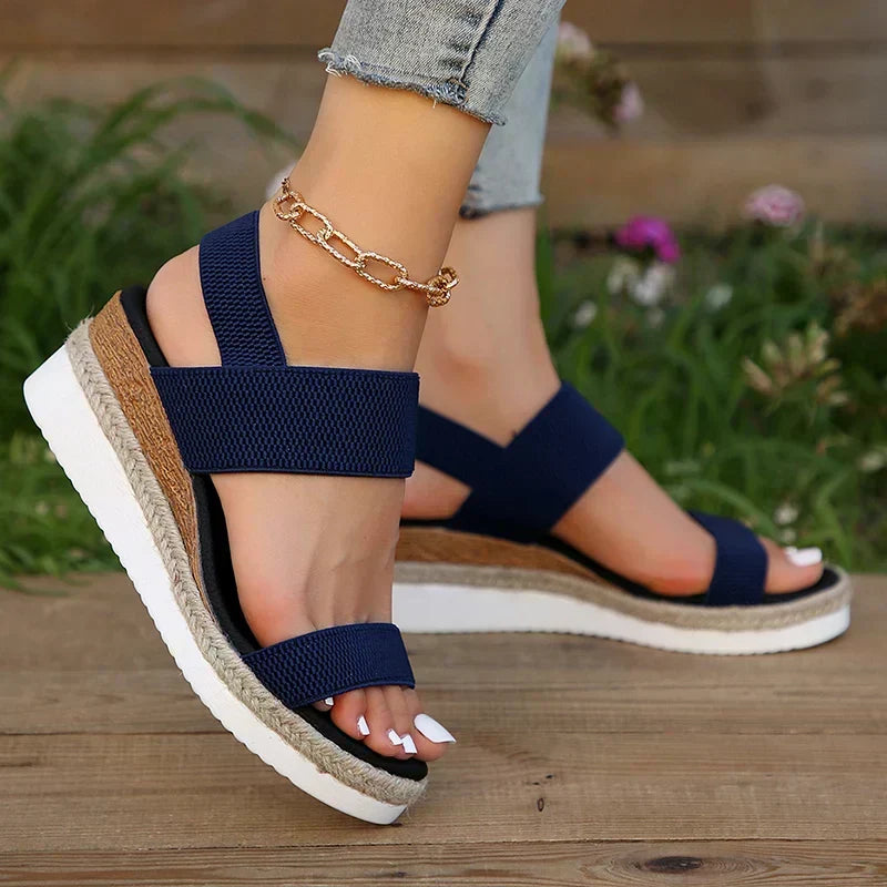 Elegant women's orthopedic strap sandals with adjustable straps for ultimate comfort & support.