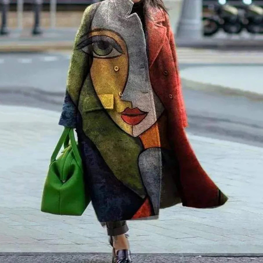 Chic women's oversized coat, a comfortable & modern fashion statement.