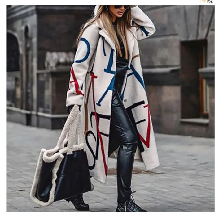 Oversized women's coat. A comfortable & stylish fashion statement piece.