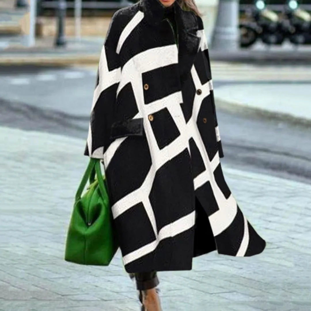 Chic women's oversized coat. Perfect versatile outerwear for women's fashion.