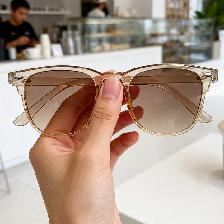 Fashionable women's retro eyewear accessory. Stylish sunglasses with robust UV protection for sunny days.