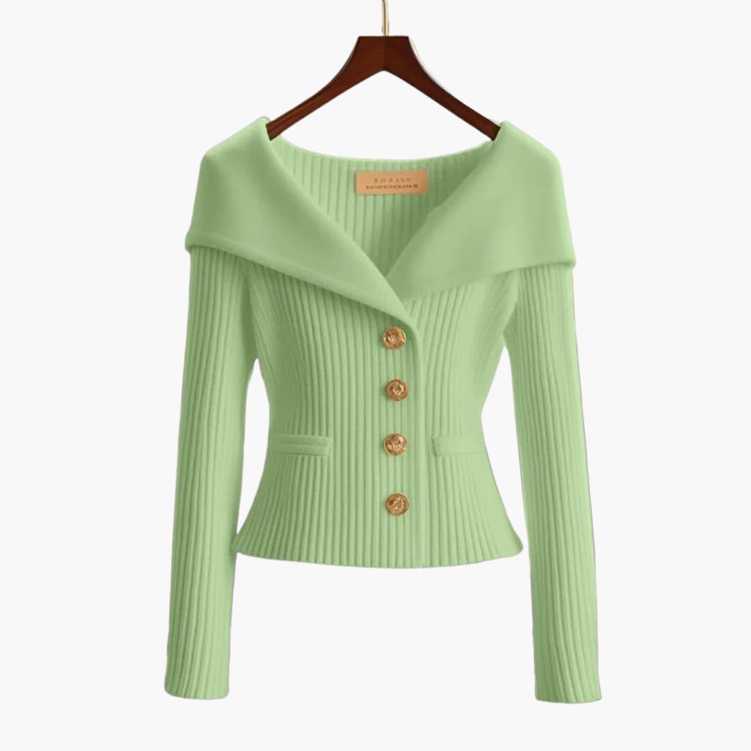 Women's fashion ribbed cardigan, a versatile and chic button-up for stylish layering.