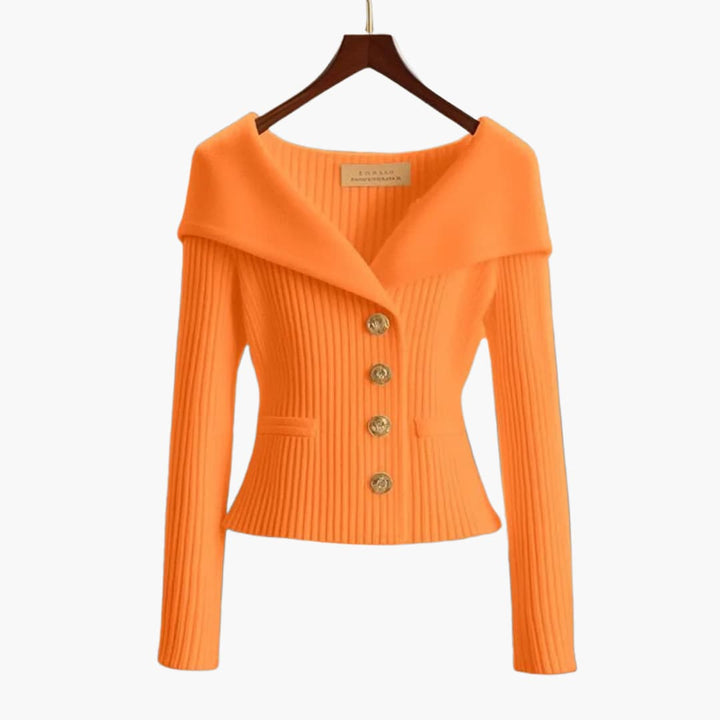 Comfortable ribbed knit cardigan for women, perfect for stylish everyday wear and layering.