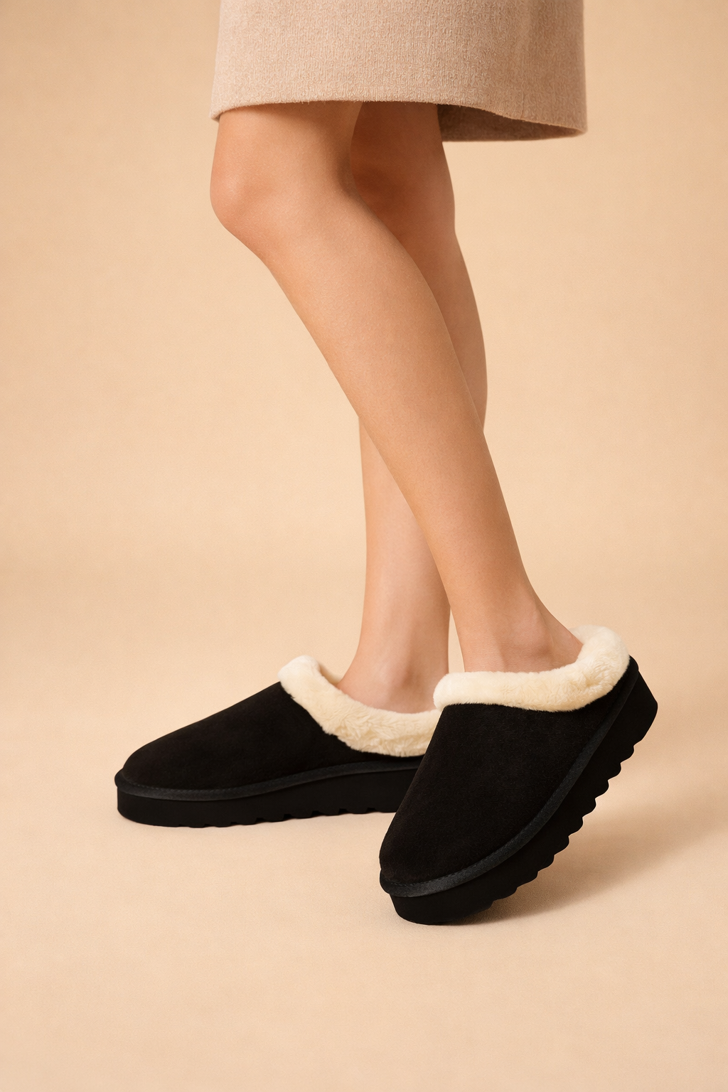 Comfortable women's slip-on winter boots, perfect for everyday cold weather wear and stylish versatility.