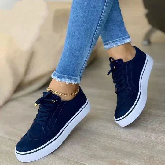 Comfortable women's supportive walking shoes with lace-up design for active women's everyday footwear.