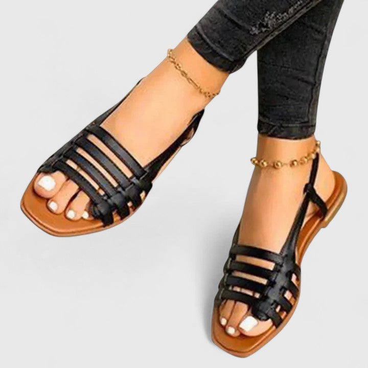 Open-toe slingback orthopaedic sandals for women, providing supportive comfort. Perfect casual summer shoes for daily wear.